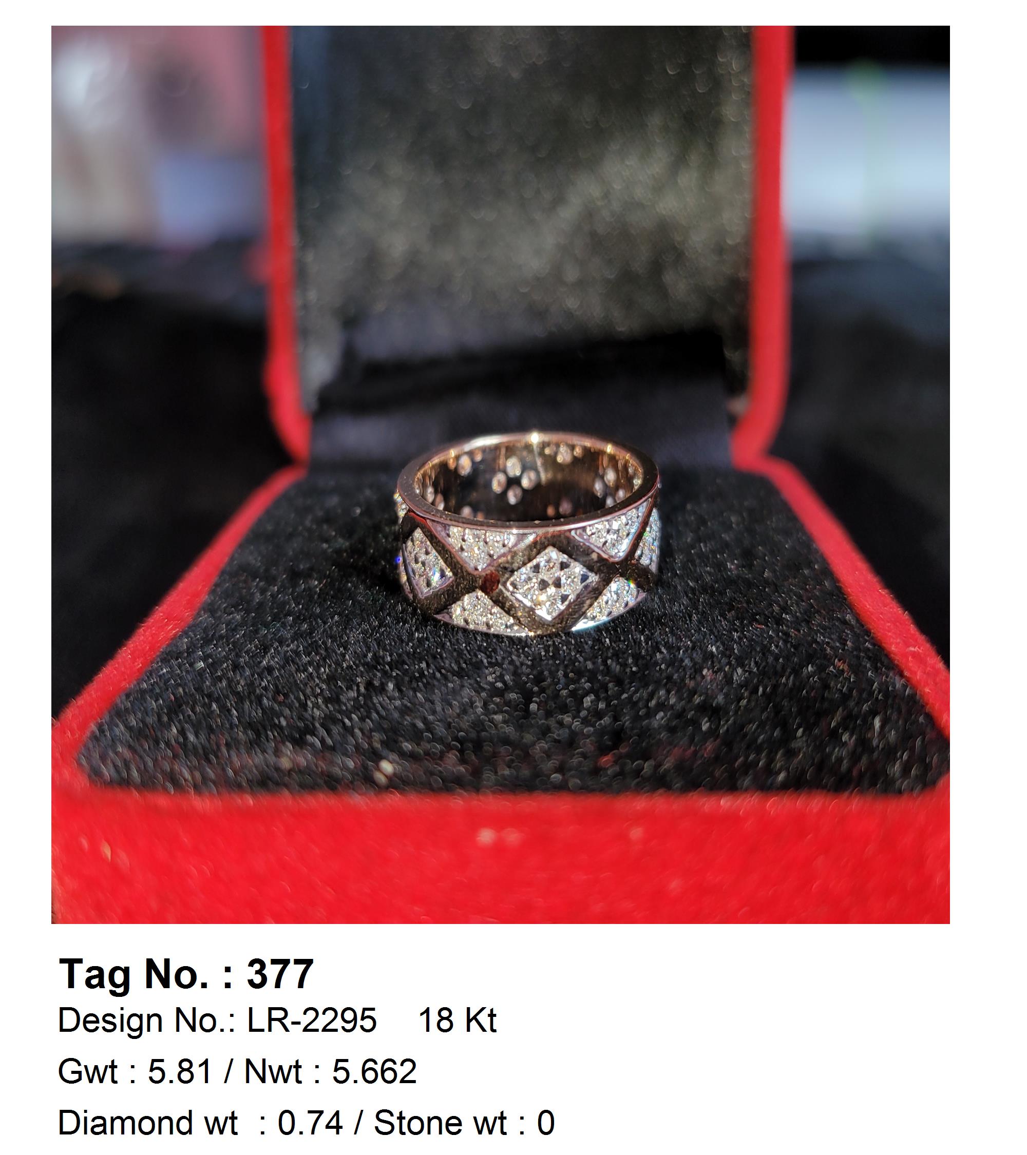 0.74 CTW 18 K Yellow Gold Women S Fashion Ring