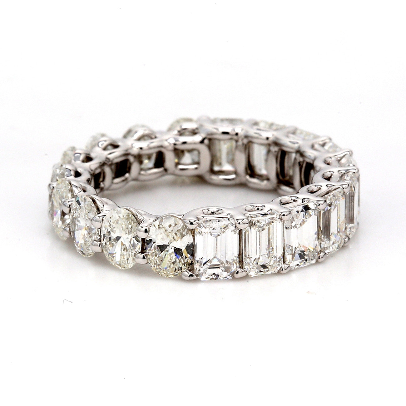 4.24 CTW 18 K White Gold Eternity Wedding Band