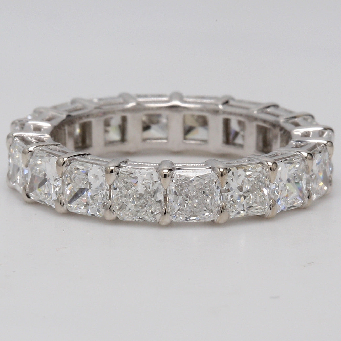 4.41 CTW Radiant Platinum Eternity Wedding Band