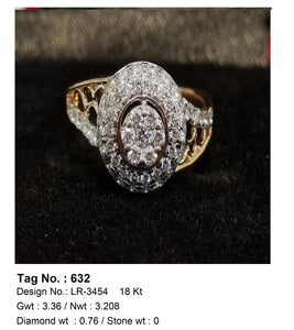 0.76 CTW 18 K Rose Gold (Other) Engagement Ring