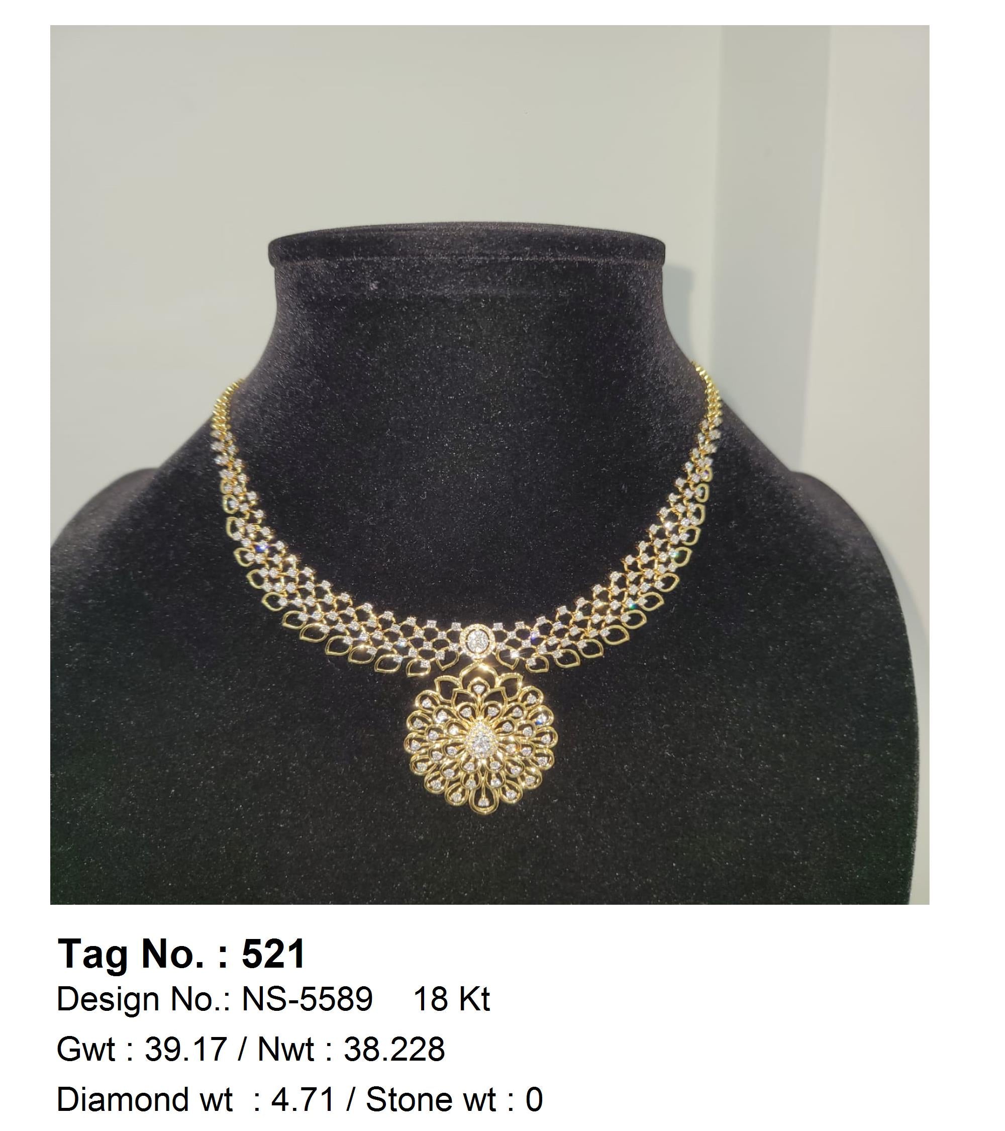 4.71 CTW 18 K Yellow Gold (Other) Necklace