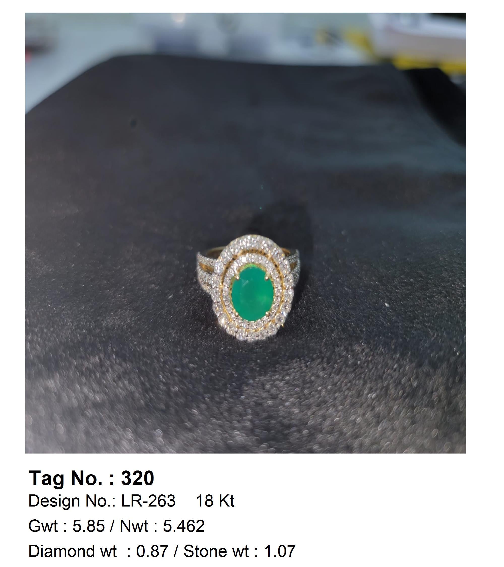 0.87 CTW 18 K Yellow Gold Women S Fashion Ring