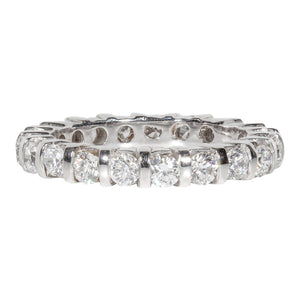 1.75 CTW Round 14 K White Gold Eternity Wedding Band