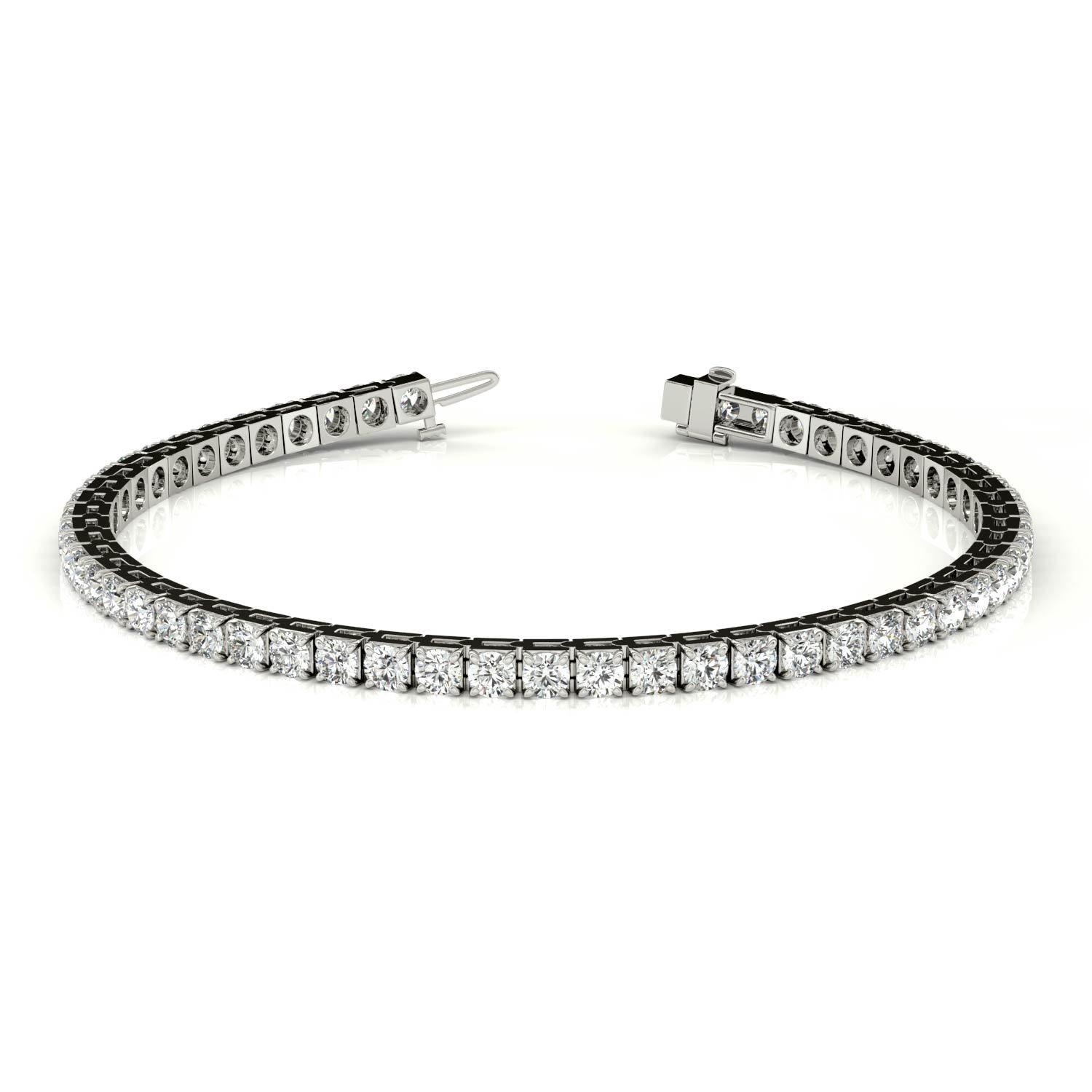 3.71 CTW Plat Bracelet