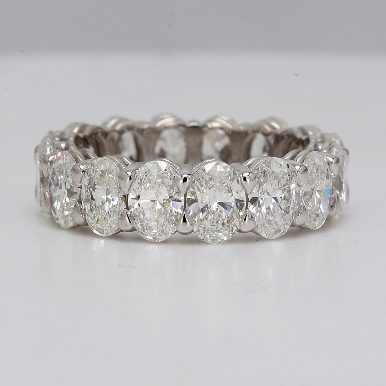 5.05 CTW Oval Platinum Eternity Wedding Band