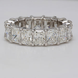 8.79 CTW Radiant Platinum Eternity Wedding Band