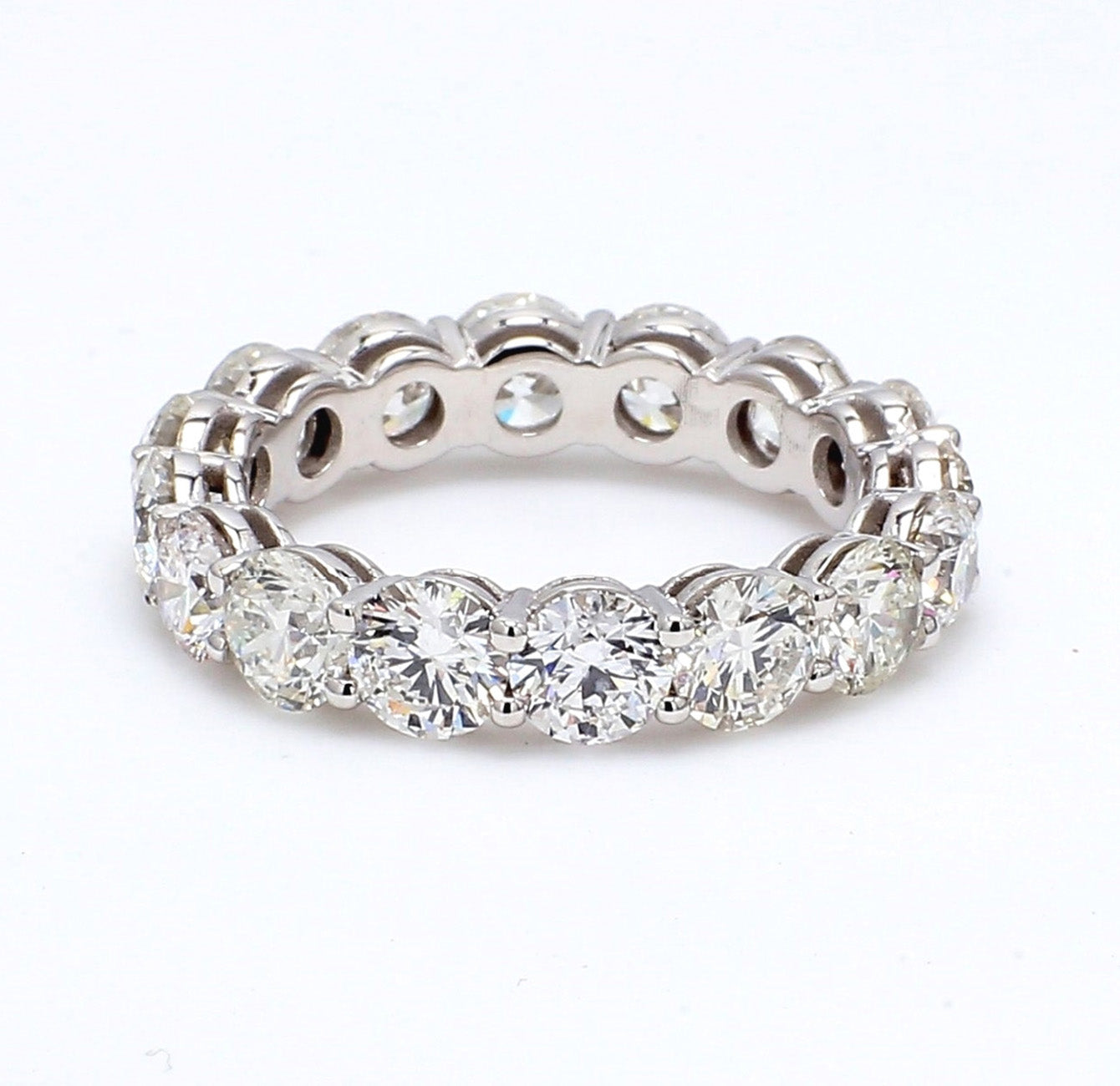 5.26 CTW Round 14 K White Gold Eternity Wedding Band