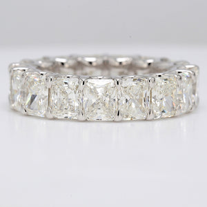 12.78 CTW Radiant Platinum Eternity Wedding Band