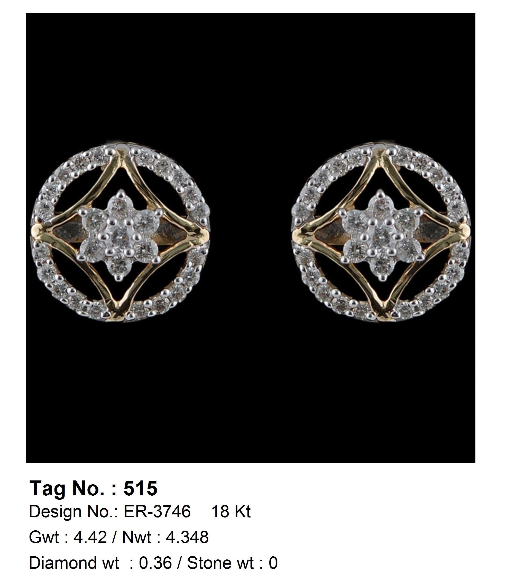 0.36 CTW 18 K Yellow Gold (Other) Earrings