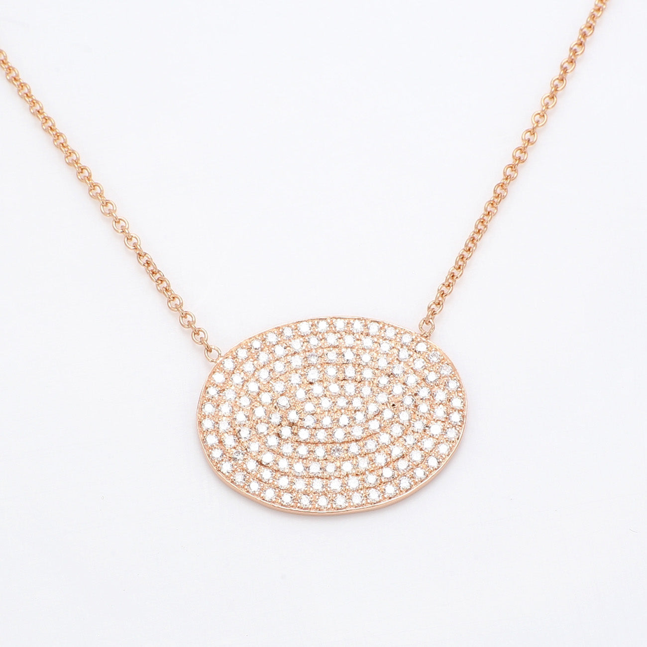 1.42 CTW Round 18 K Rose Gold (Other) Necklace