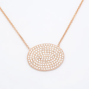 1.42 CTW Round 18 K Rose Gold (Other) Necklace