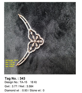 0.93 CTW 18 K Yellow Gold Pendant