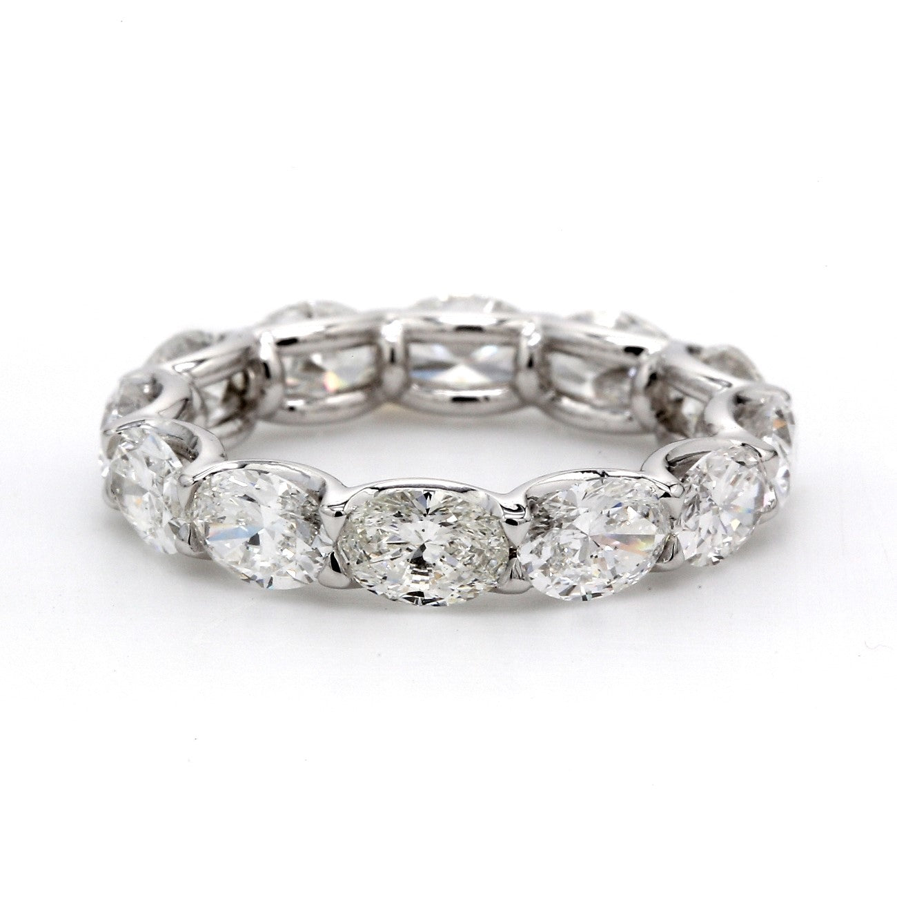 2.70 CTW Oval Platinum Eternity Wedding Band