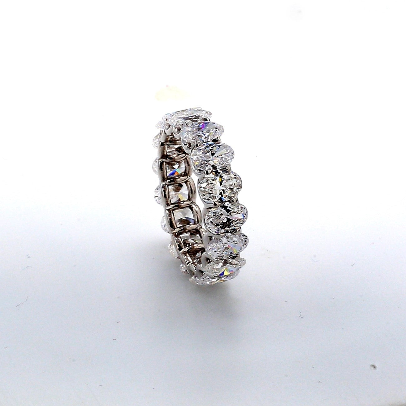 6.89 CTW Oval Platinum Eternity Wedding Band