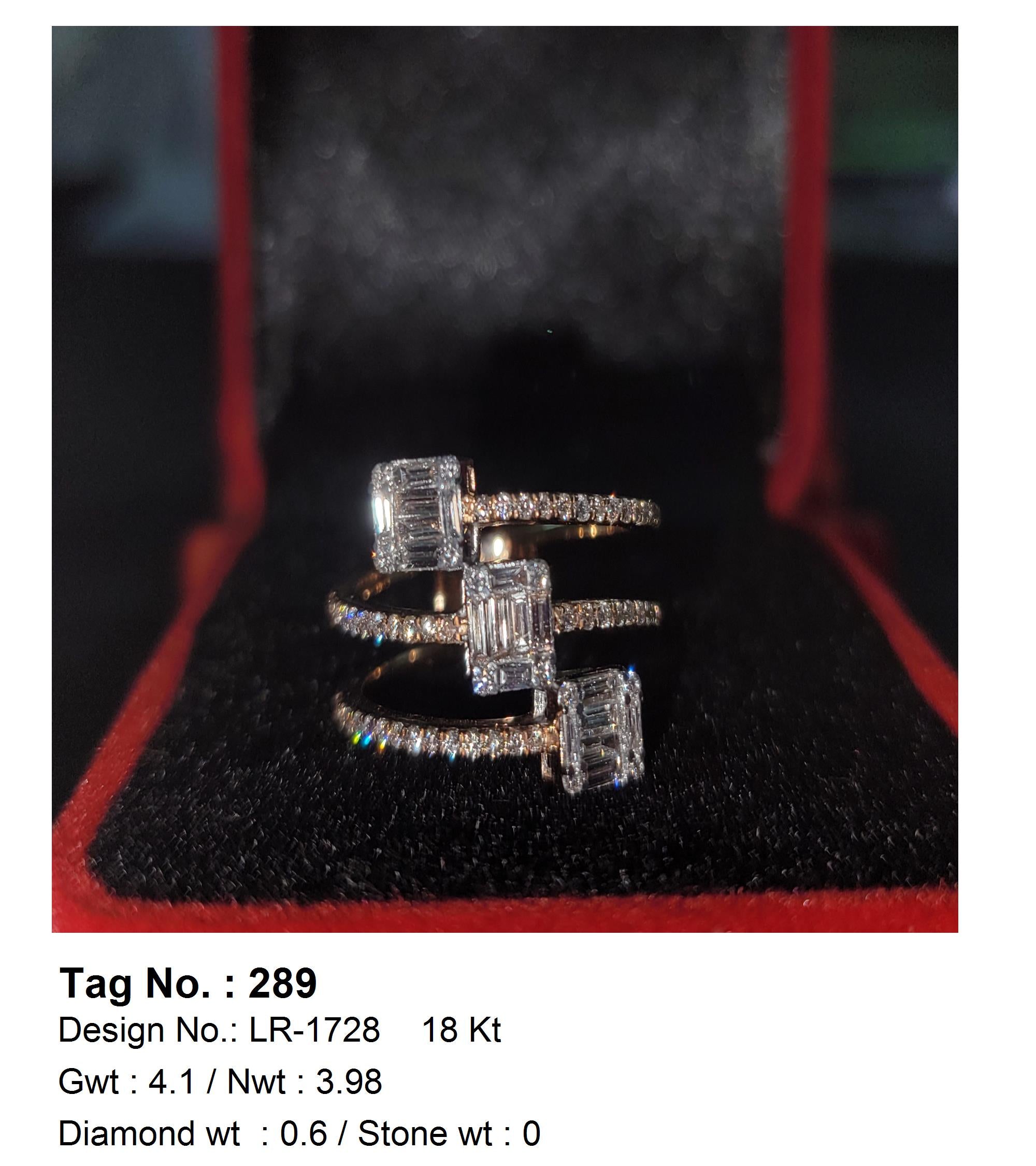 0.60 CTW 18 K Yellow Gold Women S Fashion Ring