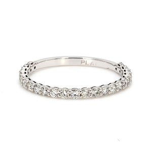 0.41 CTW Round Platinum Diamond Wedding Band