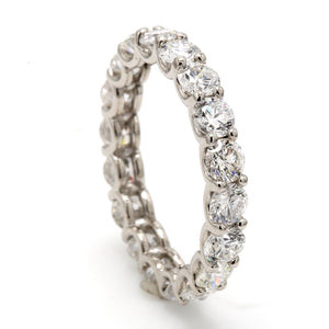 2.82 CTW Round Platinum Eternity Wedding Band