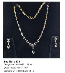 0.80 CTW 18 K Yellow Gold (Other) Necklace