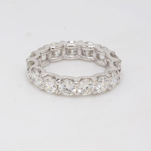 3.88 CTW Round 14 K White Gold Eternity Wedding Band