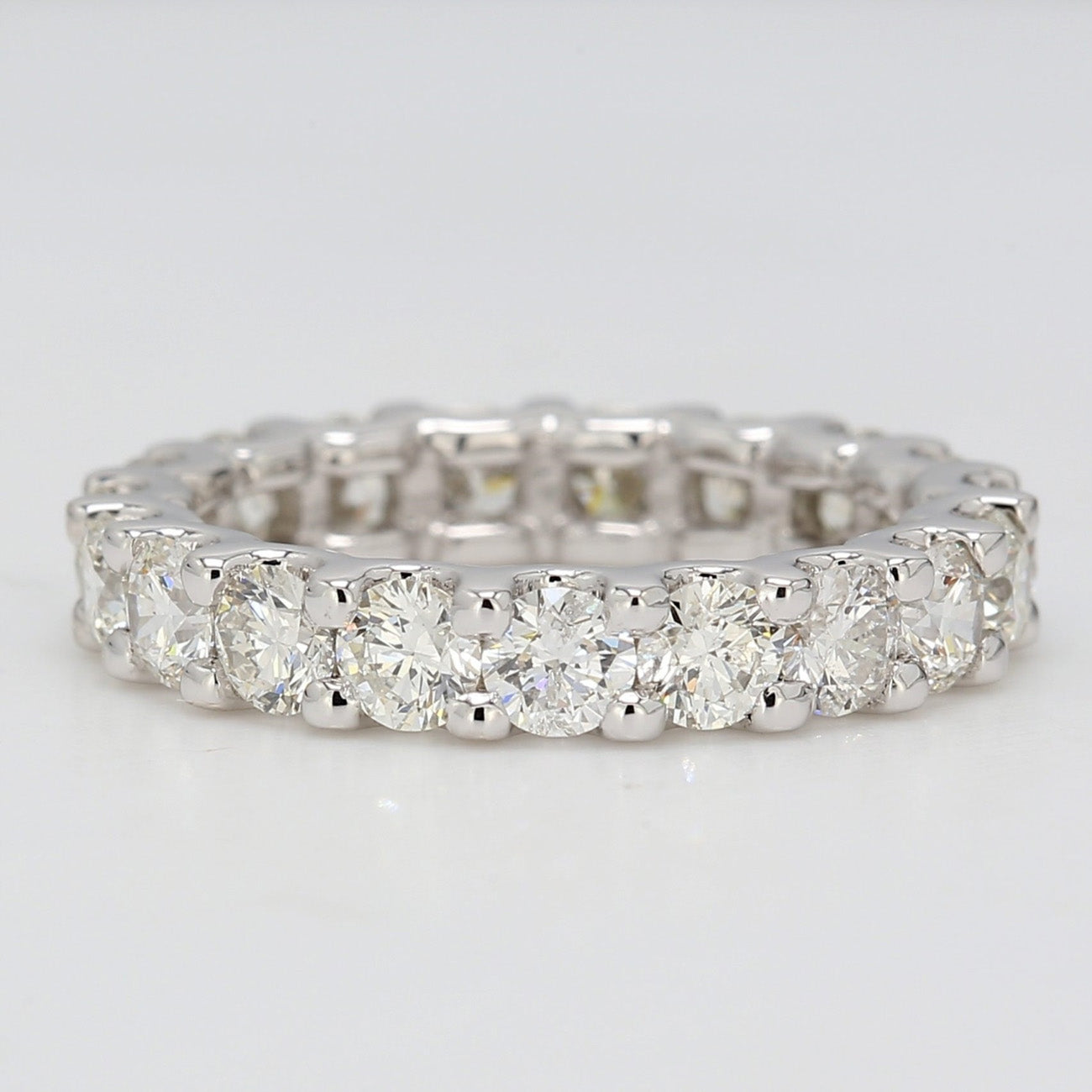 2.26 CTW Round Platinum Eternity Wedding Band