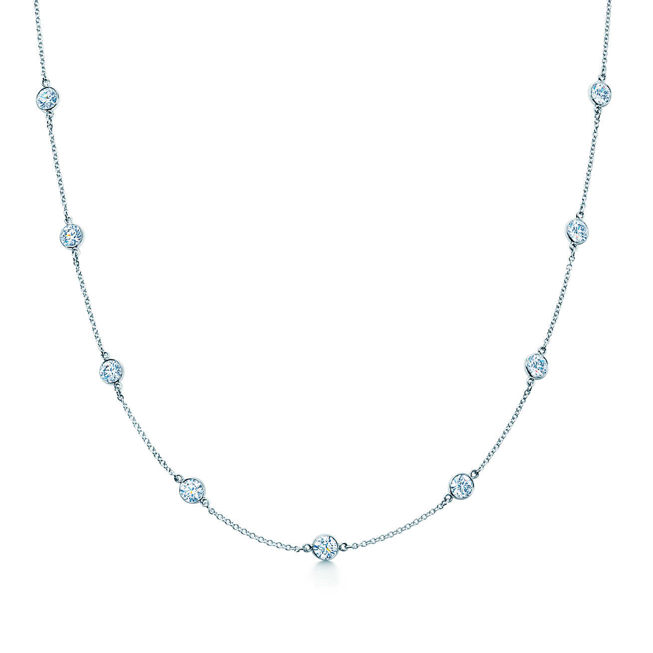 1.31 CTW Round 18 K White Gold (Other) Necklace