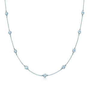1.31 CTW Round 18 K White Gold (Other) Necklace