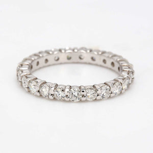 1.53 CTW Round 14 K White Gold Eternity Wedding Band