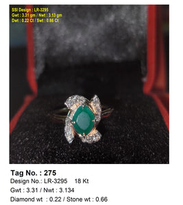0.22 CTW 18 K Yellow Gold Women S Fashion Ring