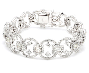 7.48 CTW 18 K White Gold (Other) Bracelet