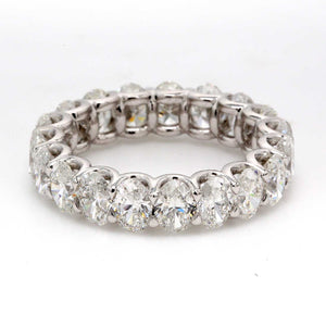 4.55 CTW Oval Platinum Eternity Wedding Band