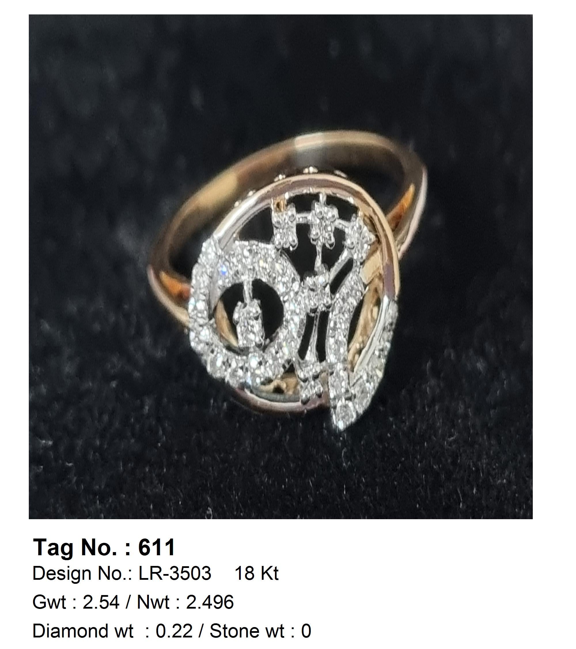 0.22 CTW 18 K Rose Gold (Other) Engagement Ring