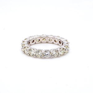 4.90 CTW Round 14 K White Gold Eternity Wedding Band