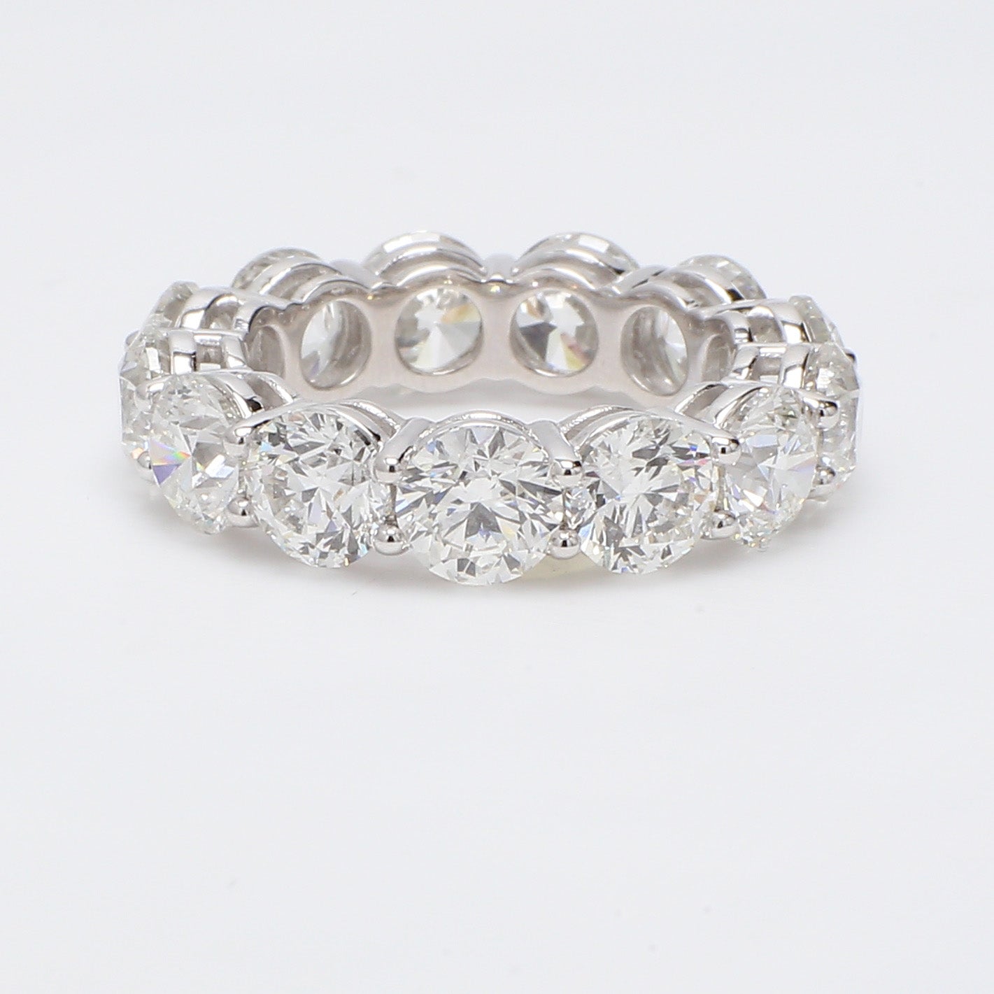 9.16 CTW Round Platinum Eternity Wedding Band