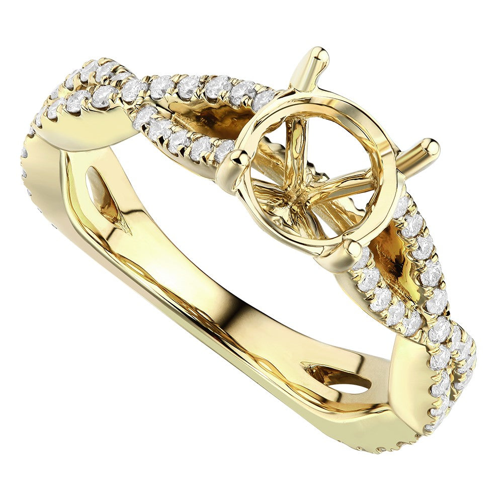 18 K Yellow Gold Solitaire